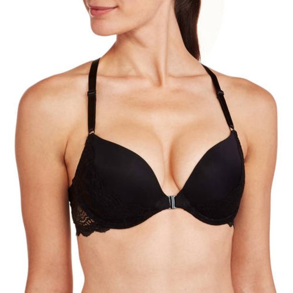 No Boundaries Other - NoBo New Girl Peek-A-Boo Lace Back Push-Up Bra